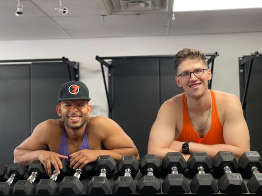 GIFT Fitness in Maywood NJ Founders Juan and Preston in the weight room